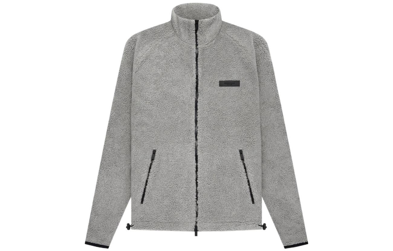 Fear of God Essentials SS22 Polar Fleece Full Zip Jacket Dark Oatmeal FOG-SS22-039 - 2