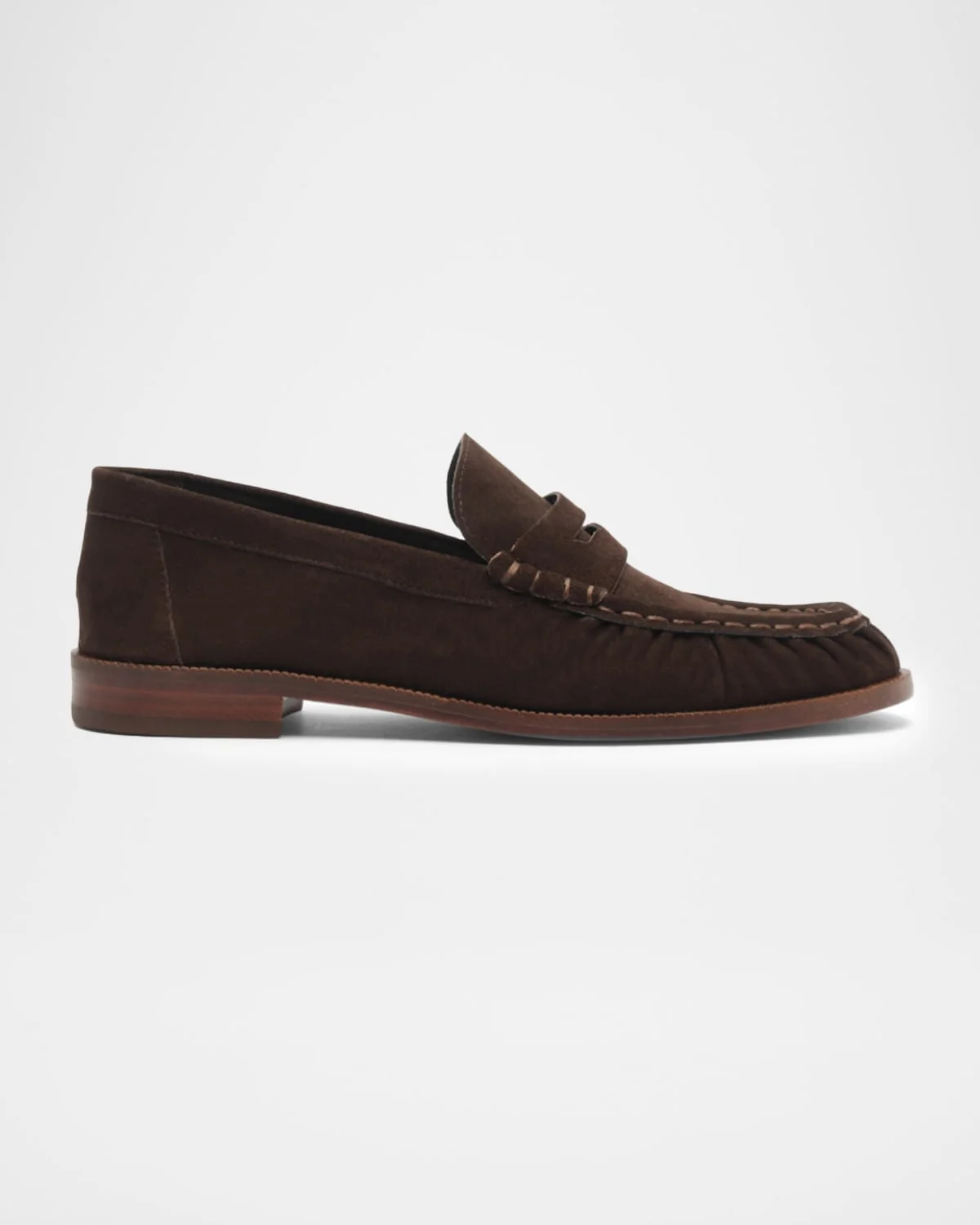 Tyche Suede Penny Loafers - 1