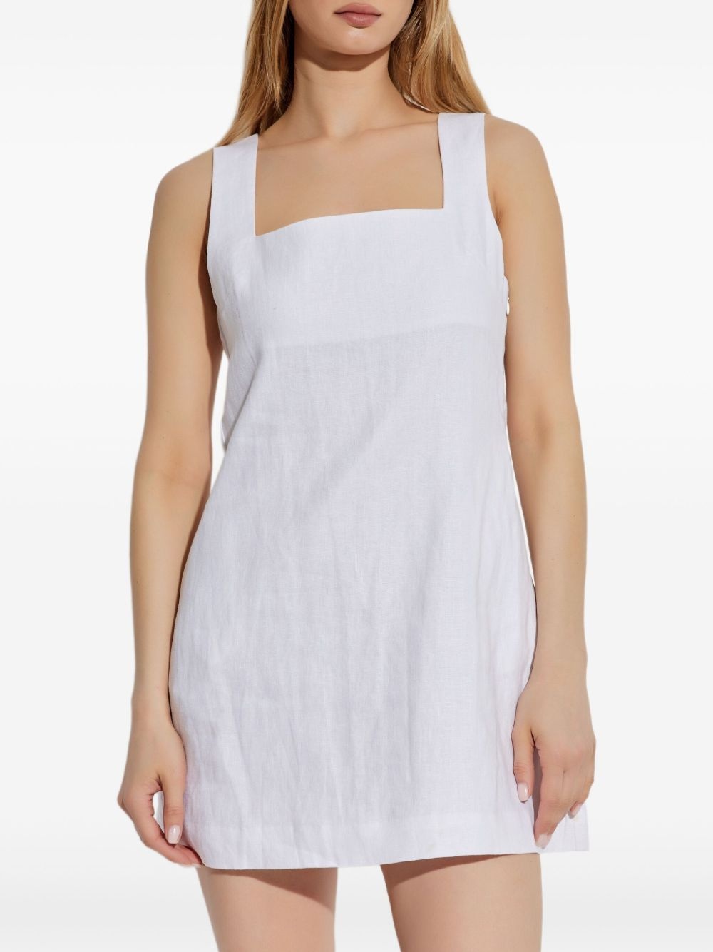 linen mini dress - 3
