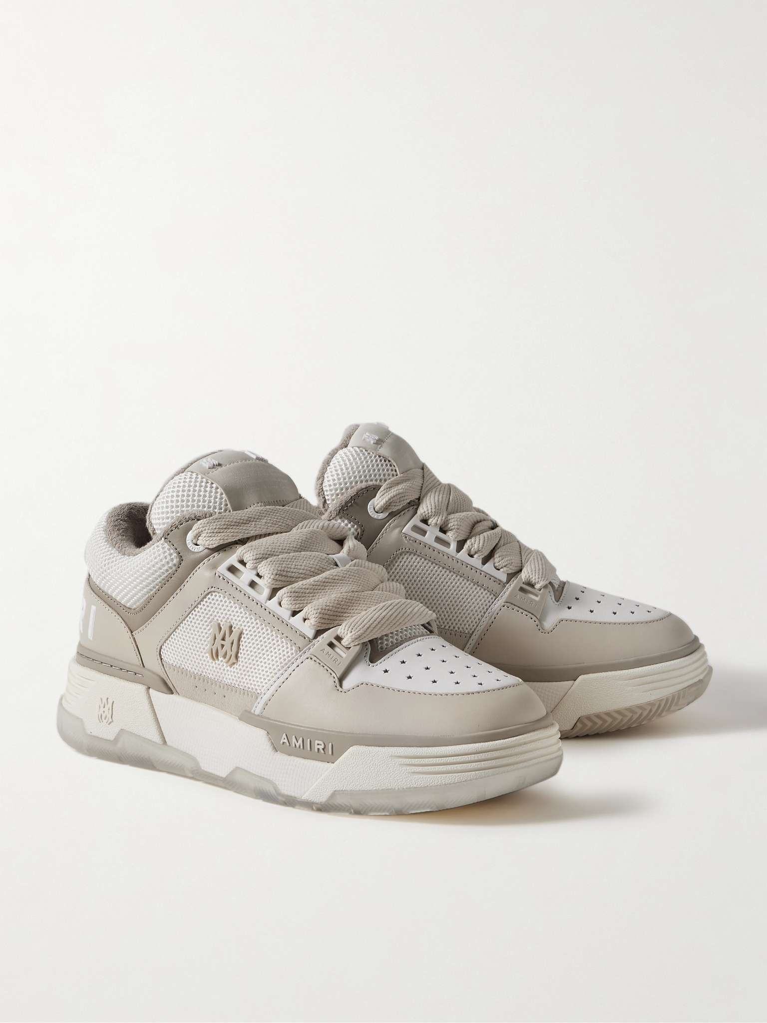 MA-1 Mesh, Leather and Suede Sneakers - 4