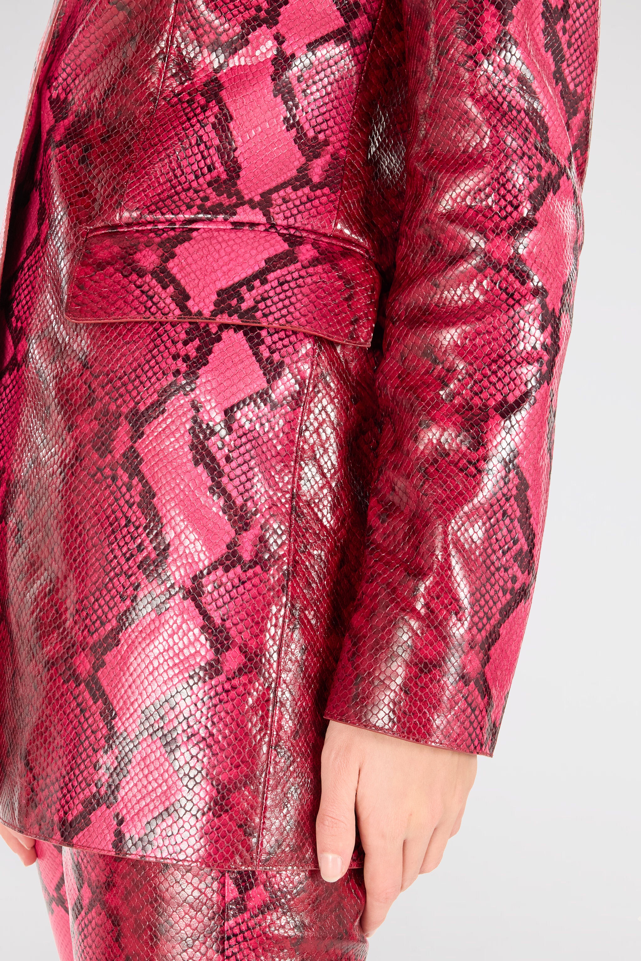 Shiny Python-Print Jacket - 7
