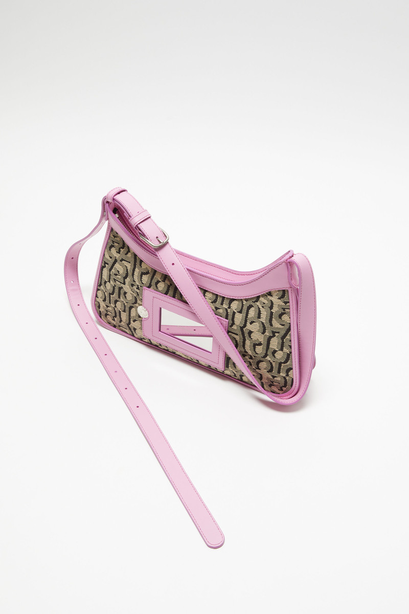 Monogram Platt mini shoulder bag - Beige/pink 3