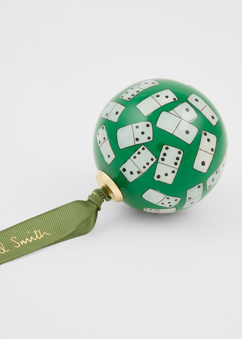 Paul Smith Hand-Painted 'Dominos' Glass Bauble outlook
