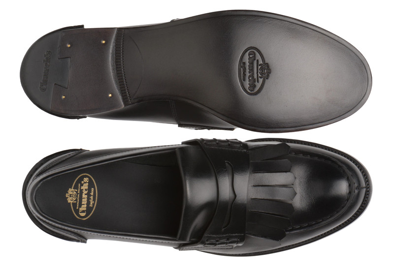 Odessa
Prestige Calf Penny Loafer with Fringe Black 3