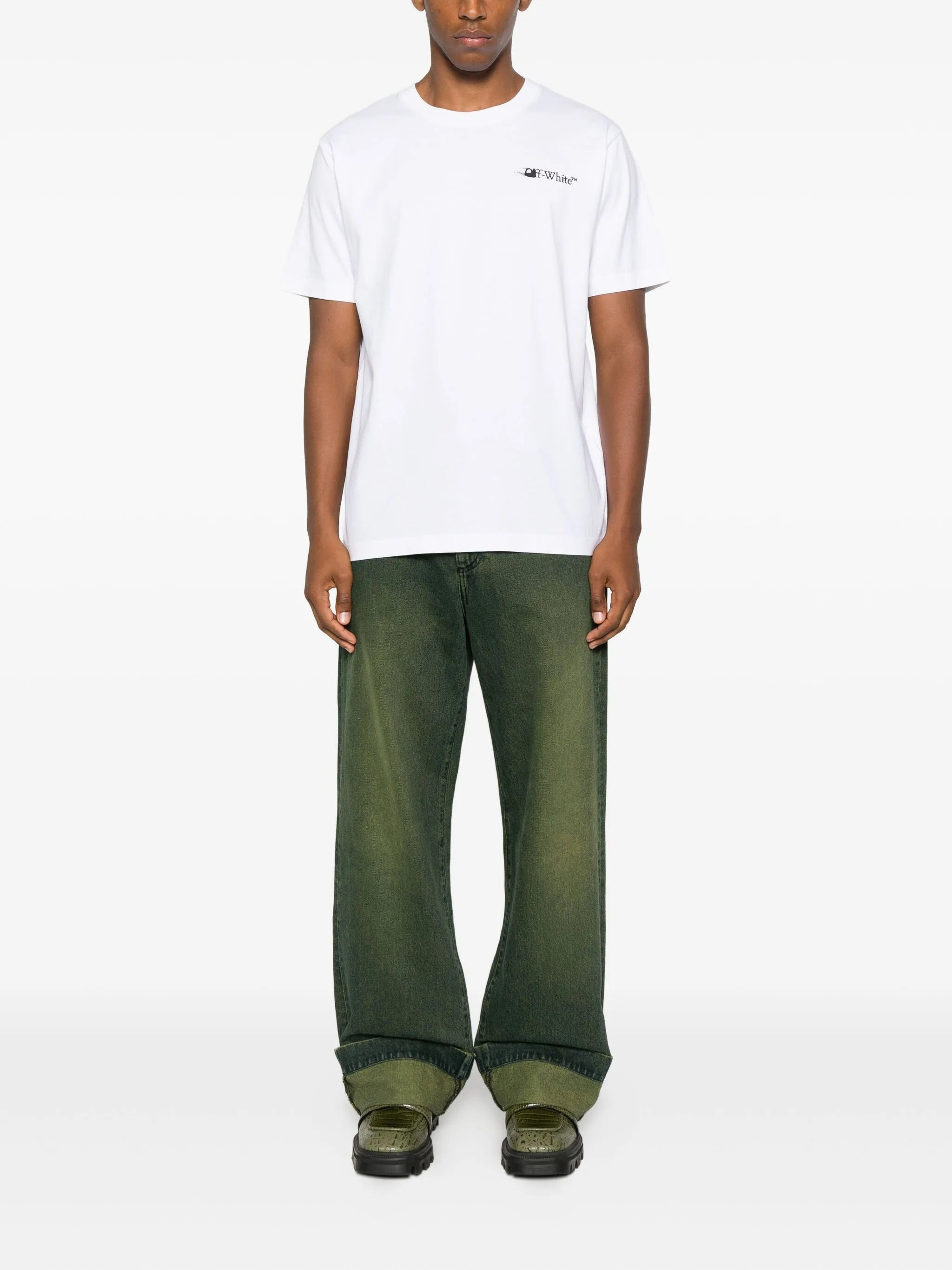 Off-white Logo-embroidered T-shirt - 3
