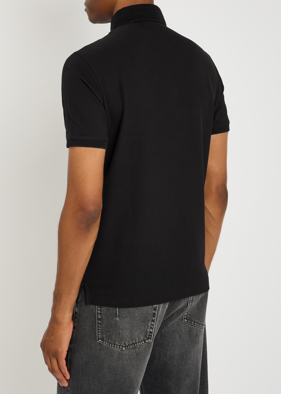 Emporio Armani Logo Piqué Cotton Polo Shirt - 3