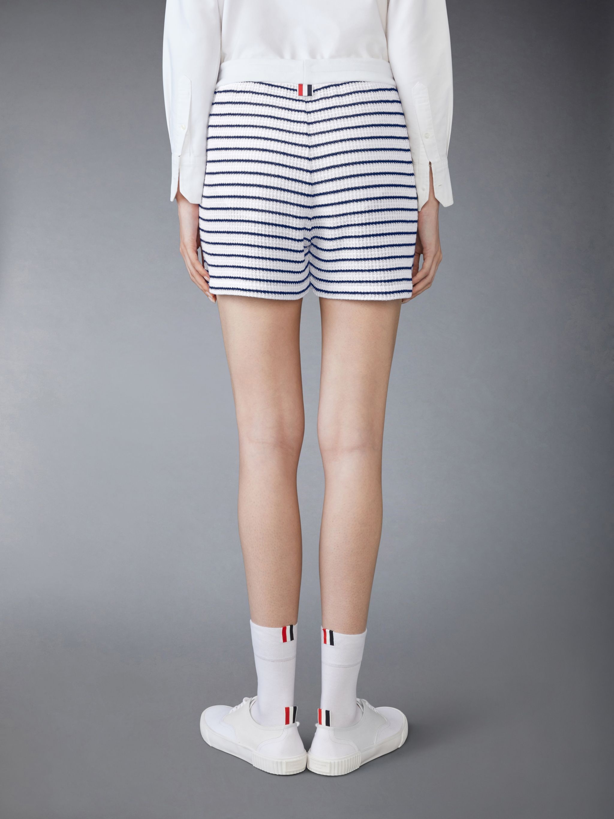 TEXTURED COTTON SHORTS - 2