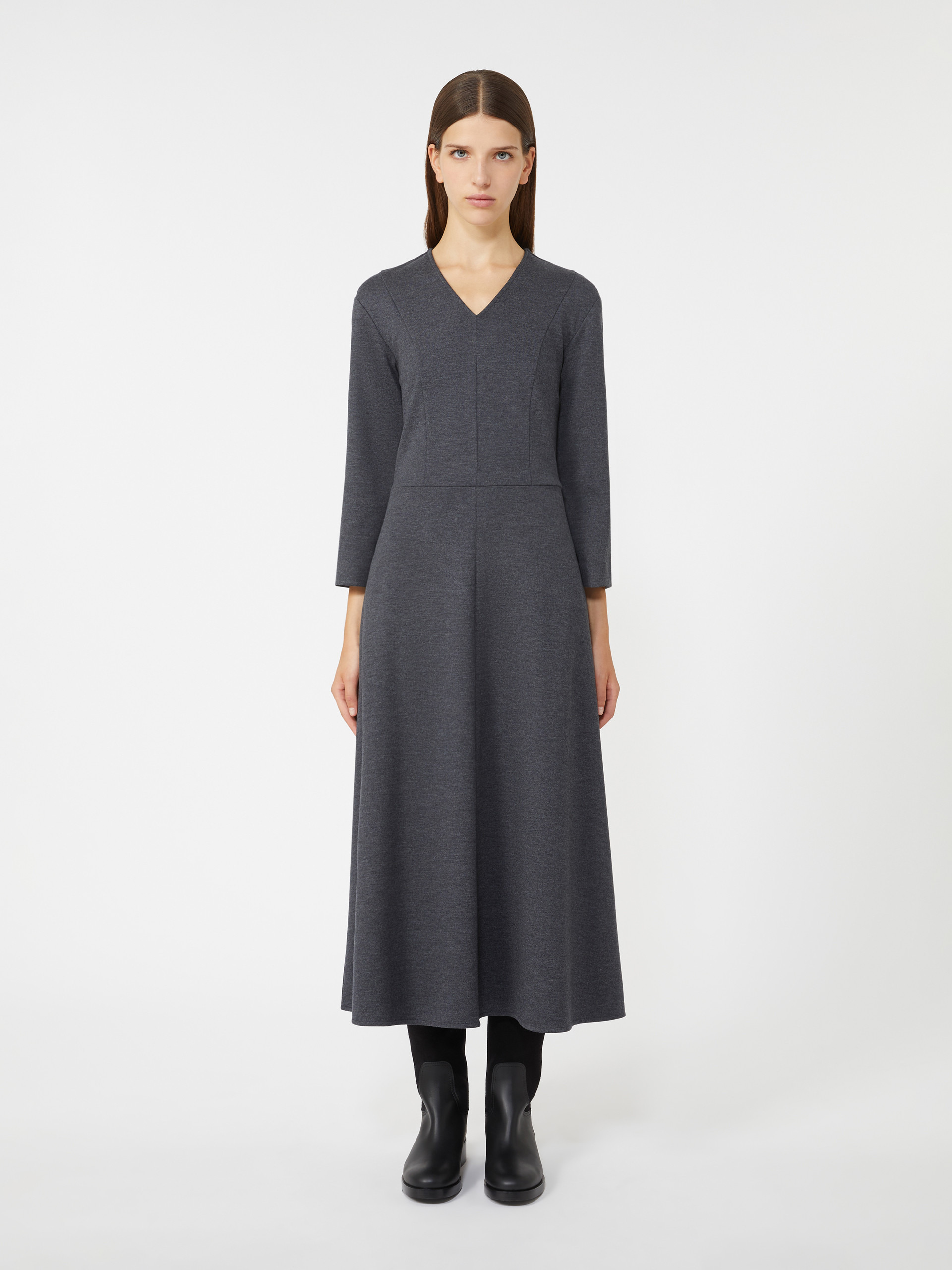 ORIONE Piqué jersey dress - 3