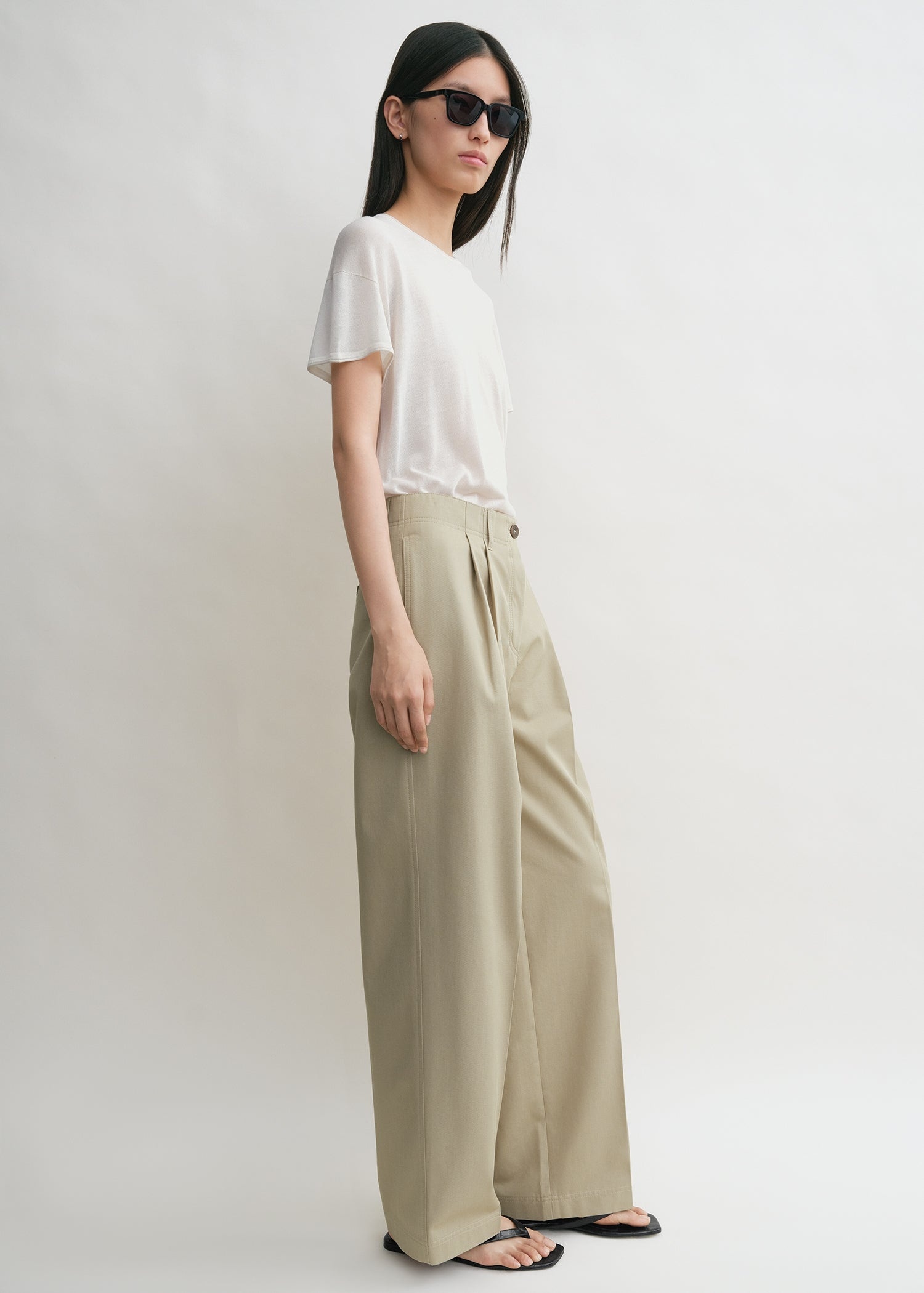 Relaxed chino trousers desert - 3