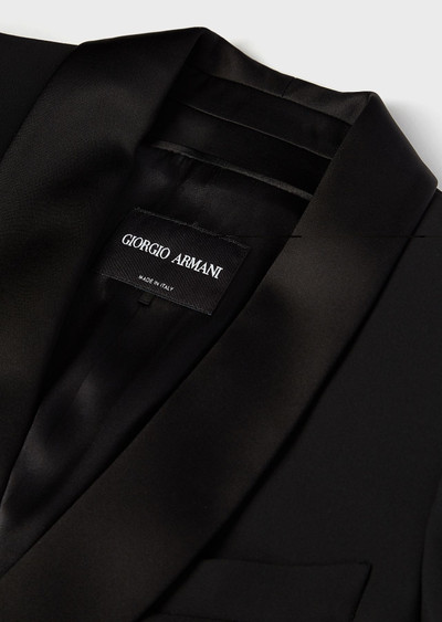 GIORGIO ARMANI Pure silk crêpe tuxedo outlook