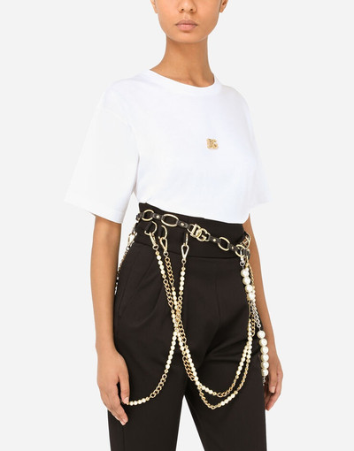 Dolce & Gabbana Chain and leather belt outlook