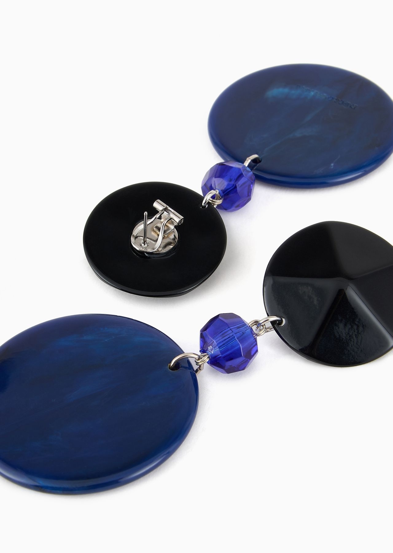 Round, oversize pendant earrings - 3