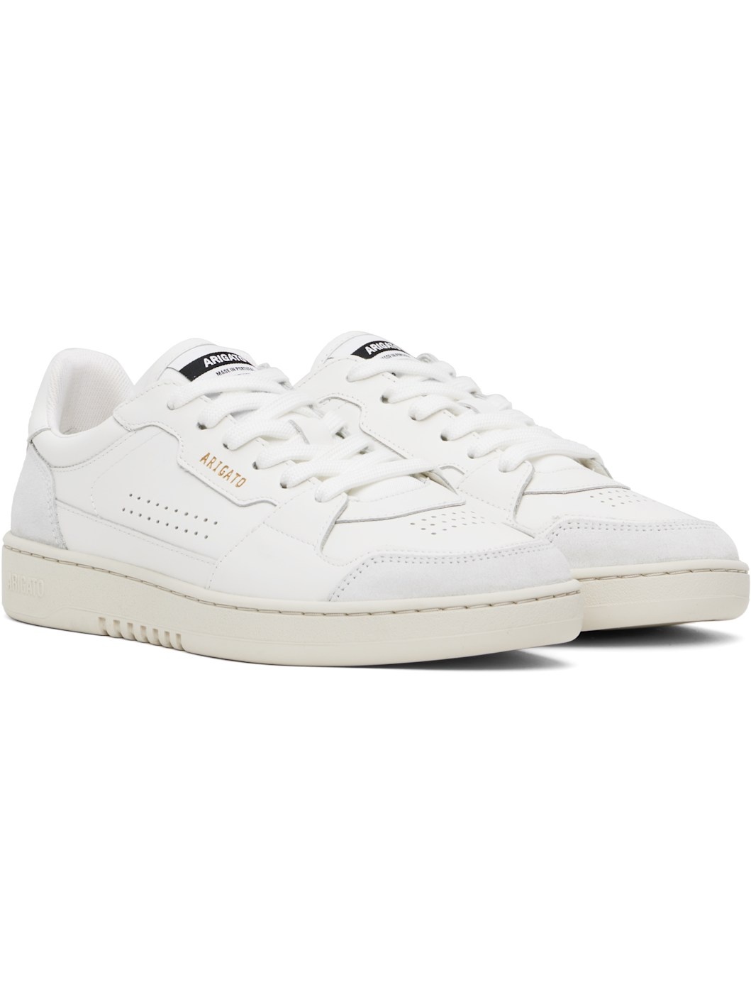 White & Gray Dice Lo Sneakers - 4