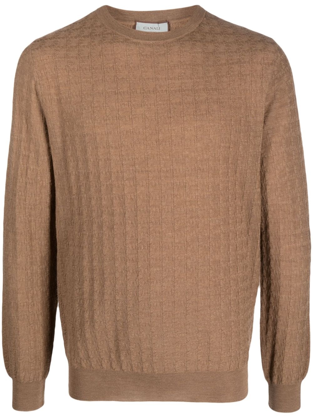 knitted wool jumper - 1