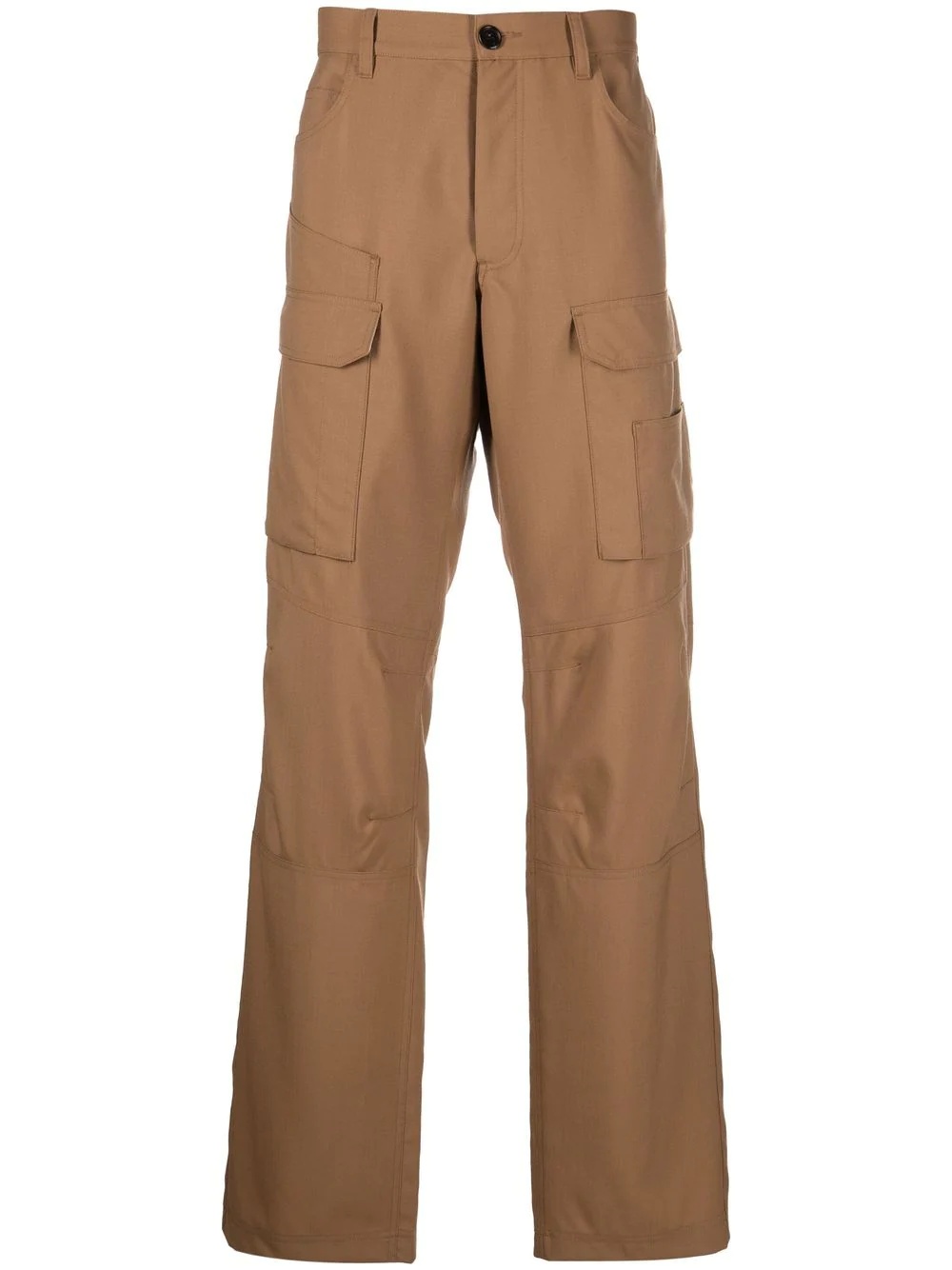 mid-rise straight-leg trousers - 1