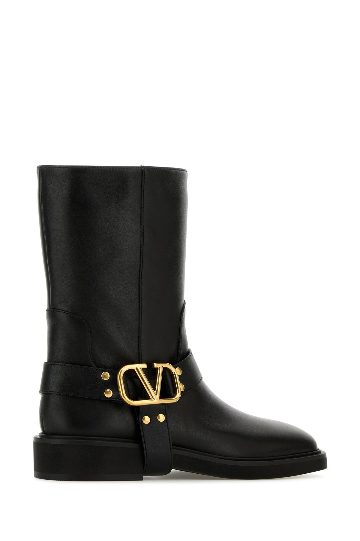 Black leather boots - 3