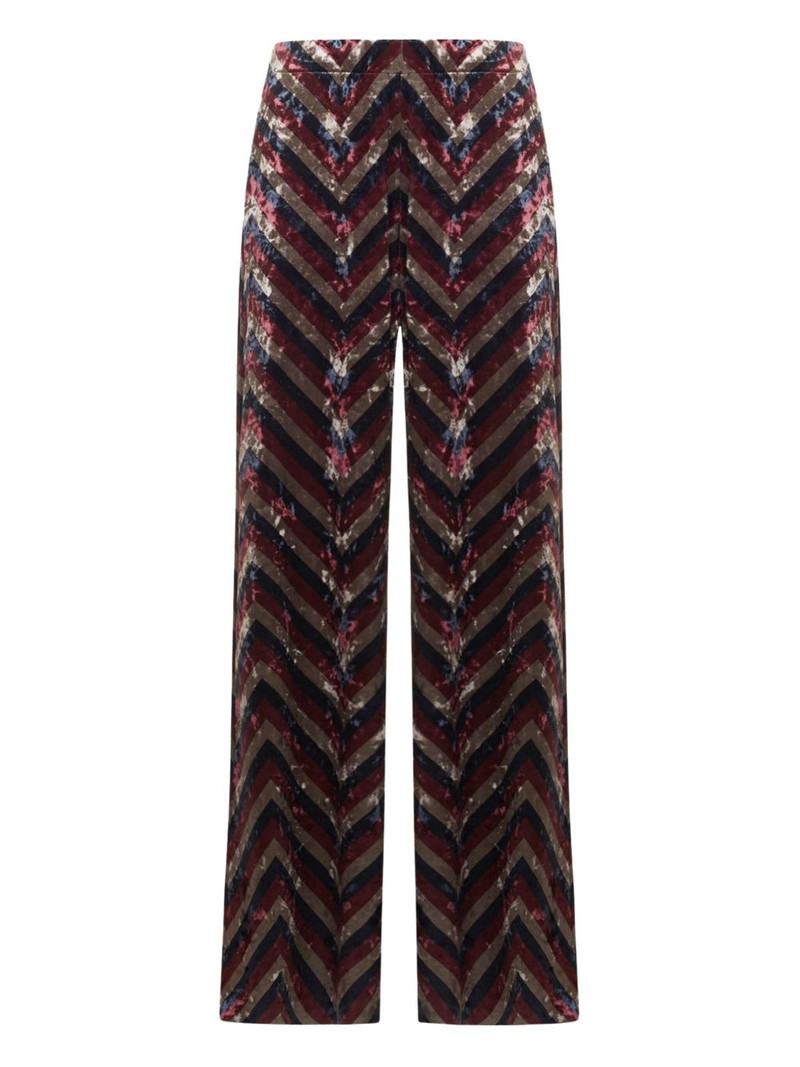 chevron-pattern trousers 1