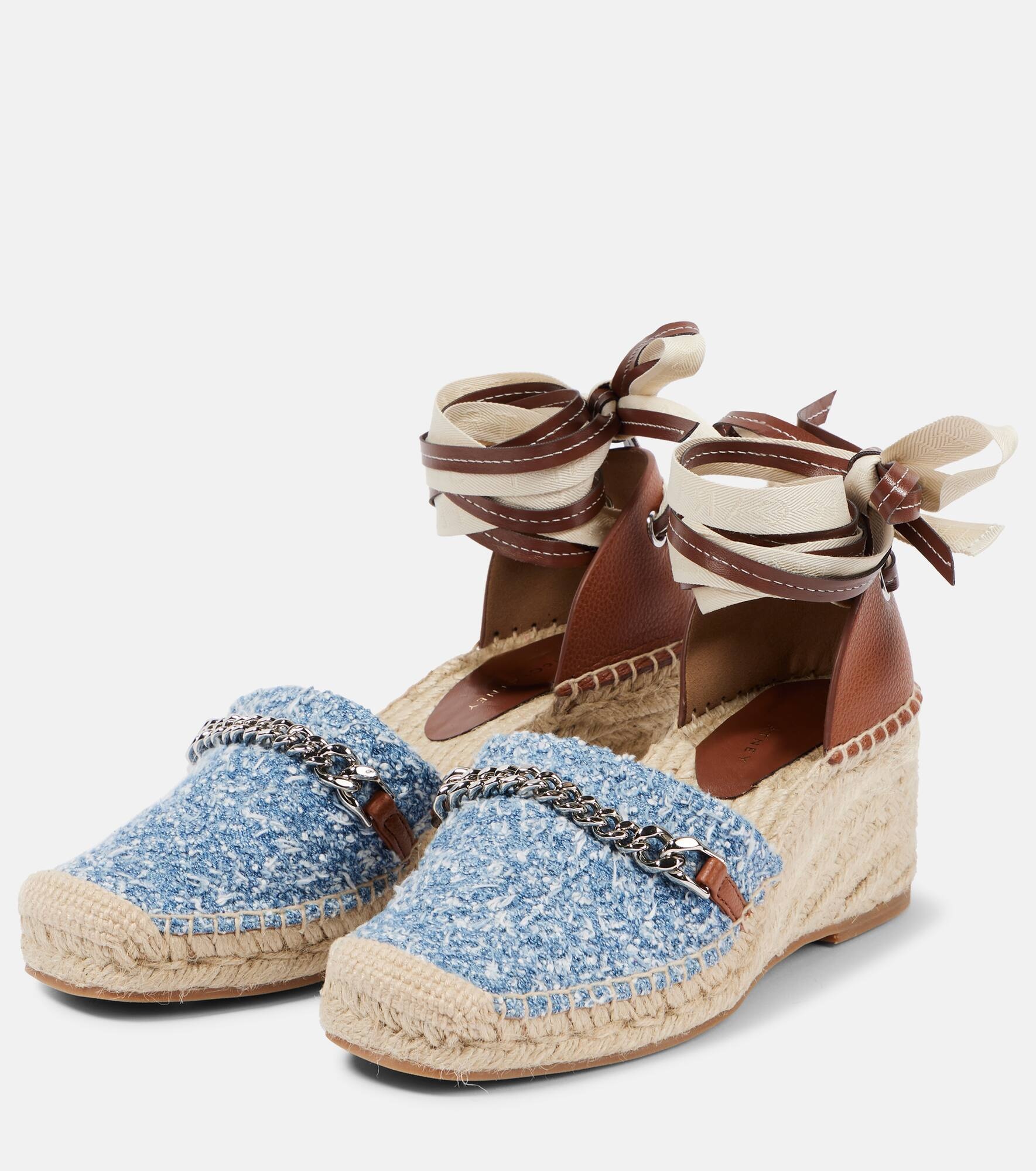 Gaia denim bouclé espadrilles - 4