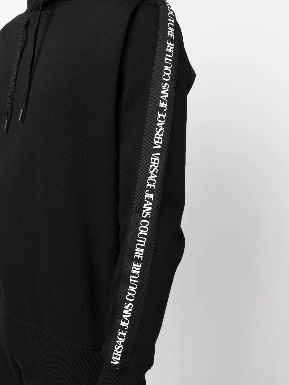 logo-tape pullover hoodie - 5