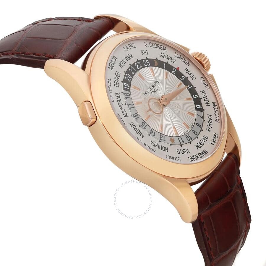 Pre-owned Patek Philippe Complications World Time GMT Automatic Day-Night Silver Dial Men's Watch 51 - 4