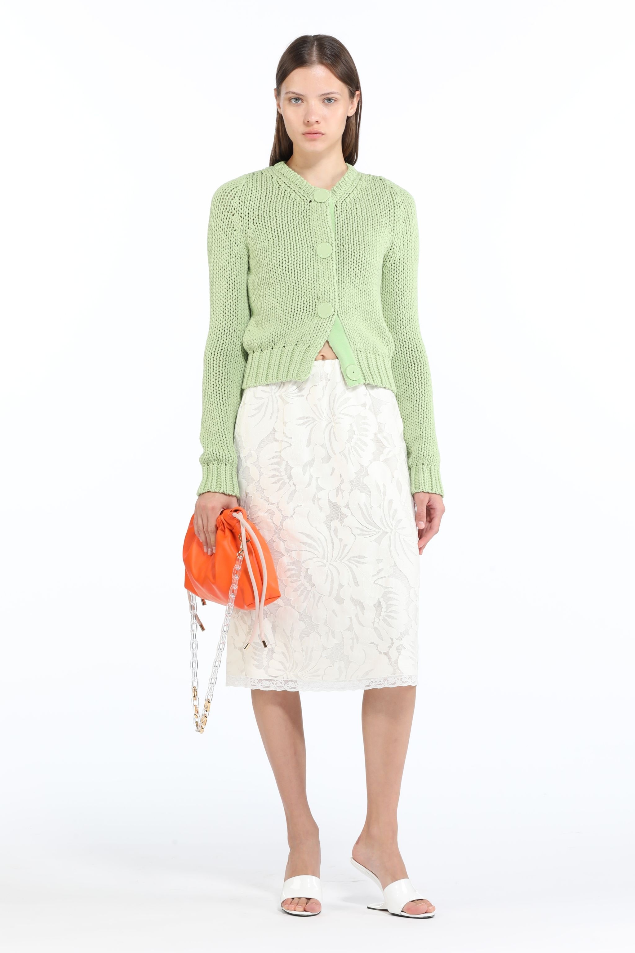 FLORAL-APPLIQUÉ SKIRT - 4