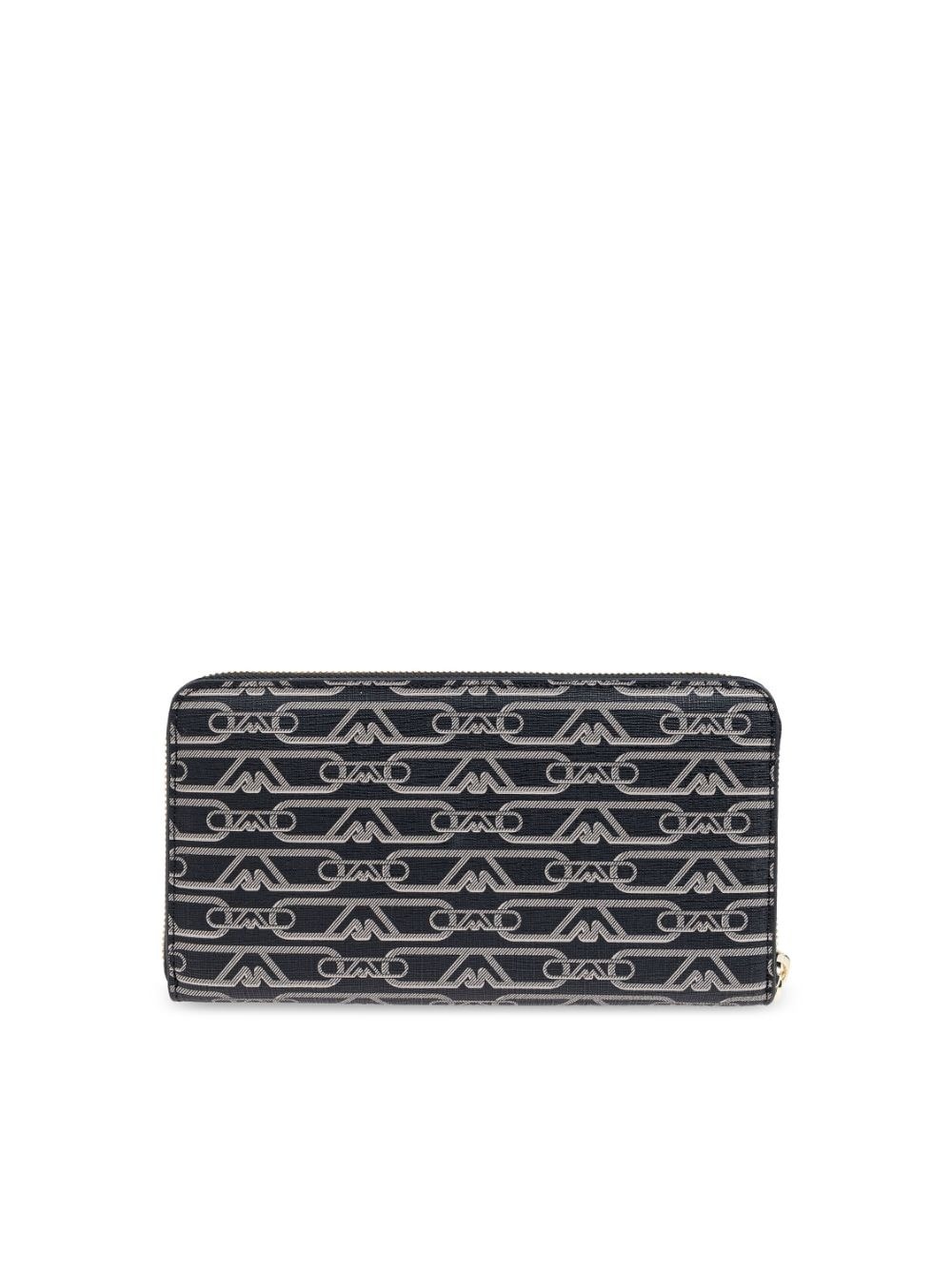 jacquard-print zipped wallet - 3