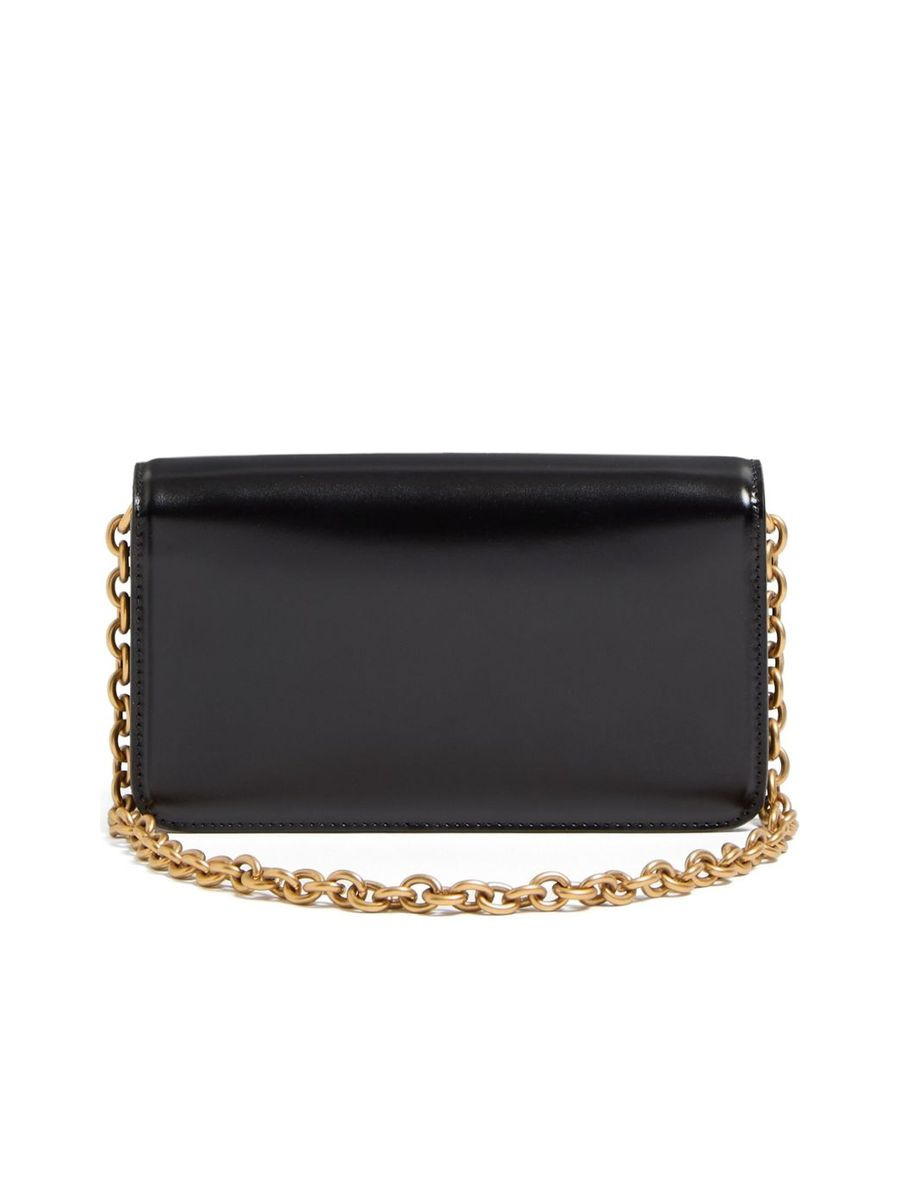 Small Vain Leather Clutch - 3