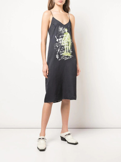 Proenza Schouler sketch print slip dress outlook