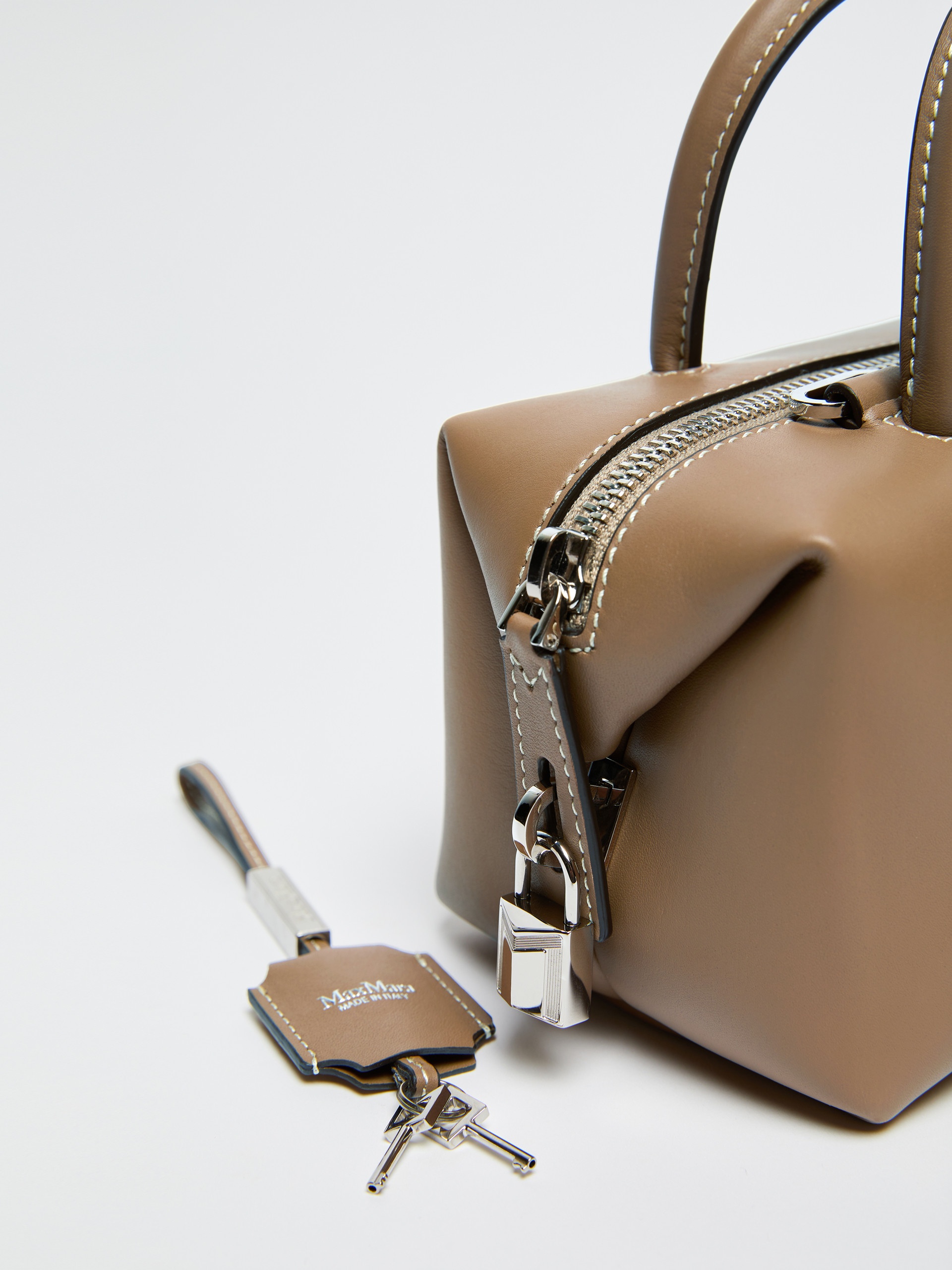 HOLDALLS Small shiny leather satchel bag - 4