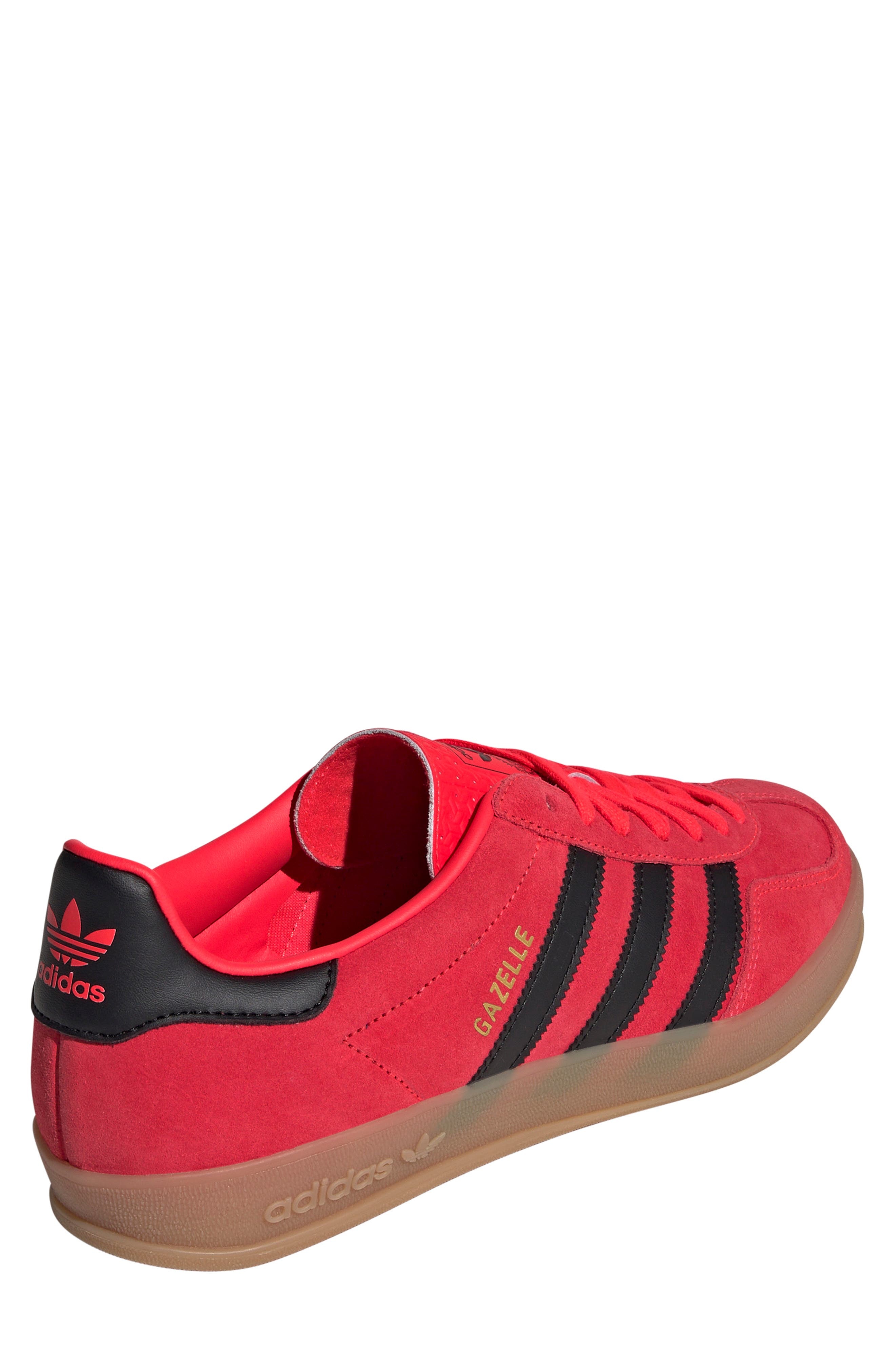 adidas Gazelle Indoor Sneaker in Lucid Red/black/gold Metallic at Nordstrom - 2