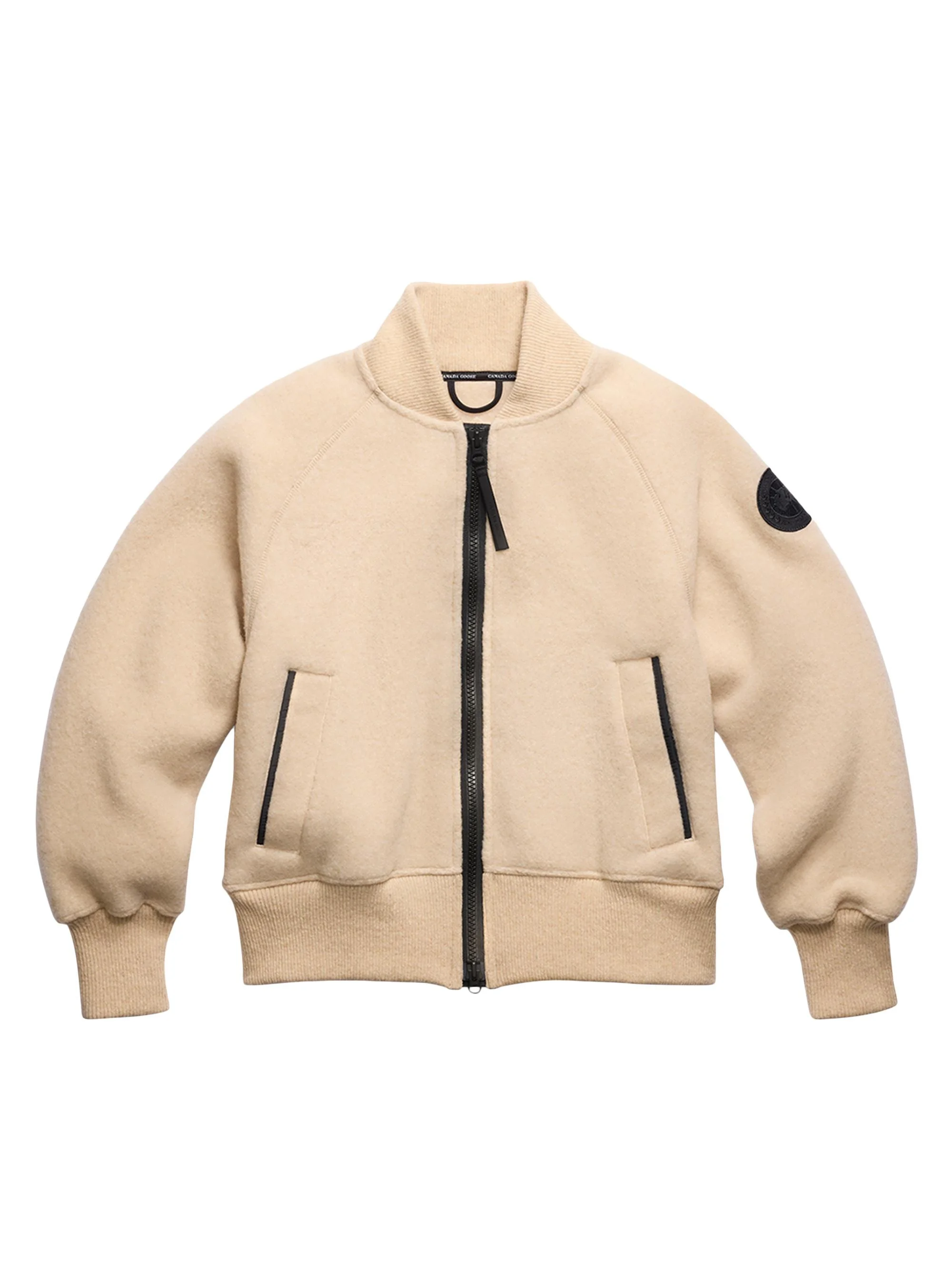 Women's Sierra Fleece Bomber Jacket - Light Tan - 1
