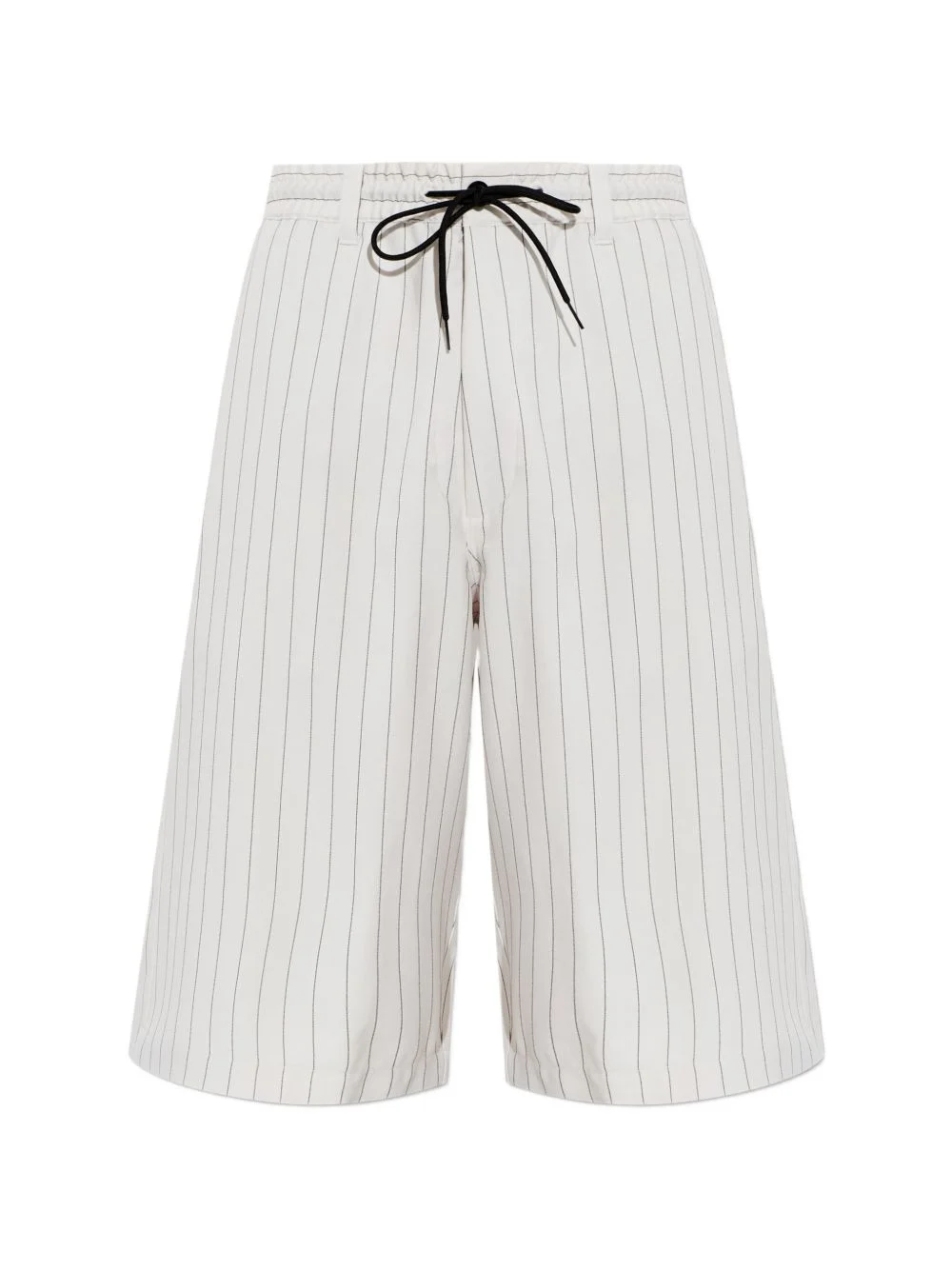 pinstripe drawstring shorts - 1