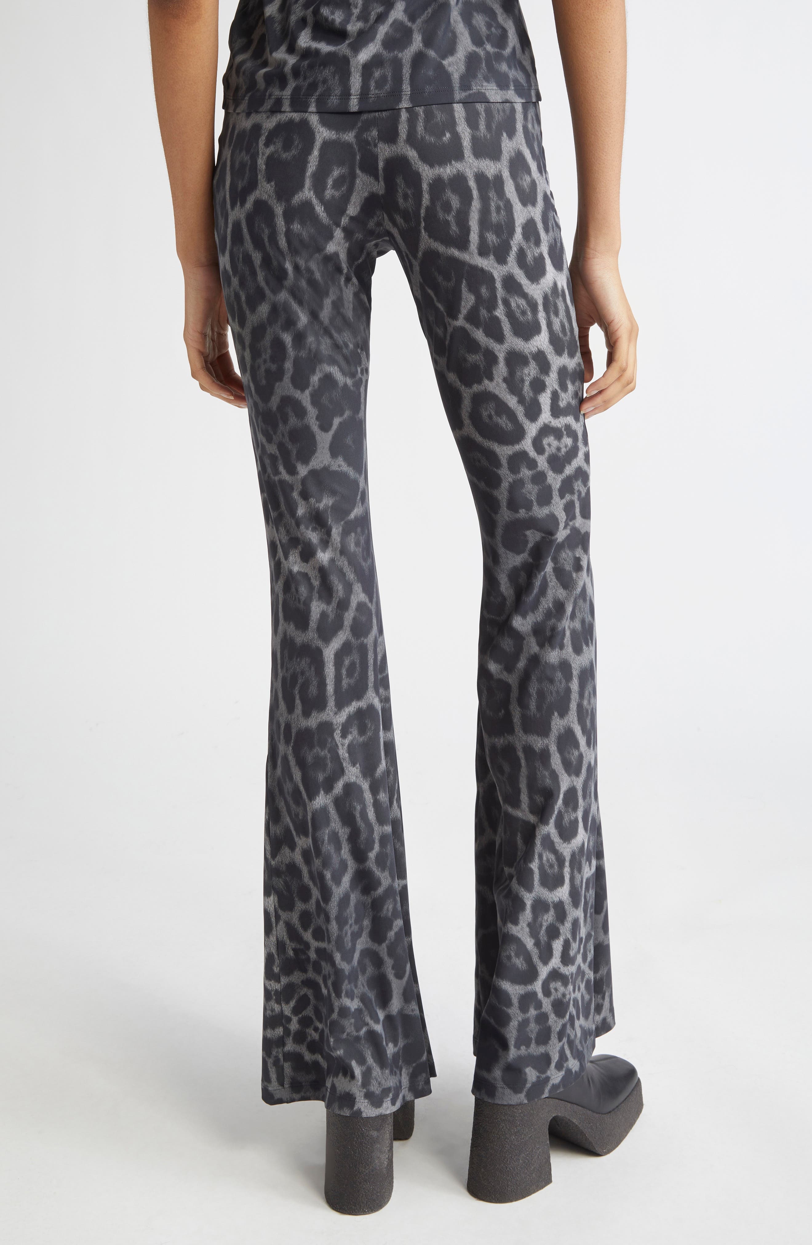 Stella McCartney Leopard Print Flare Leg Pants in 1230 - 3