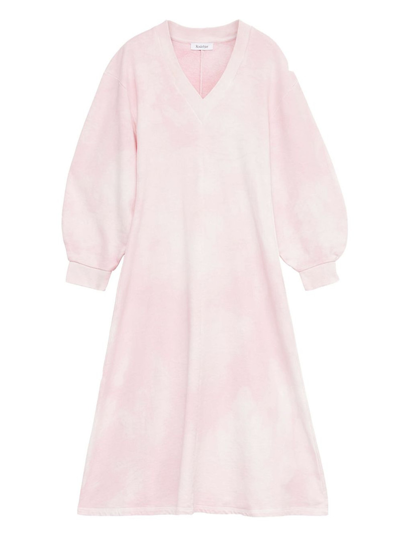 Gisele tie-dye V-neck midi dress 1