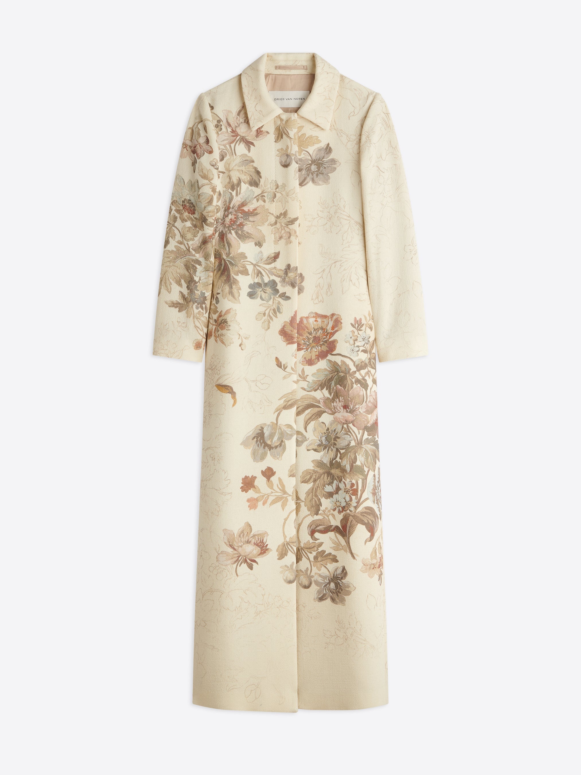 FLORAL FITTED COAT - 1
