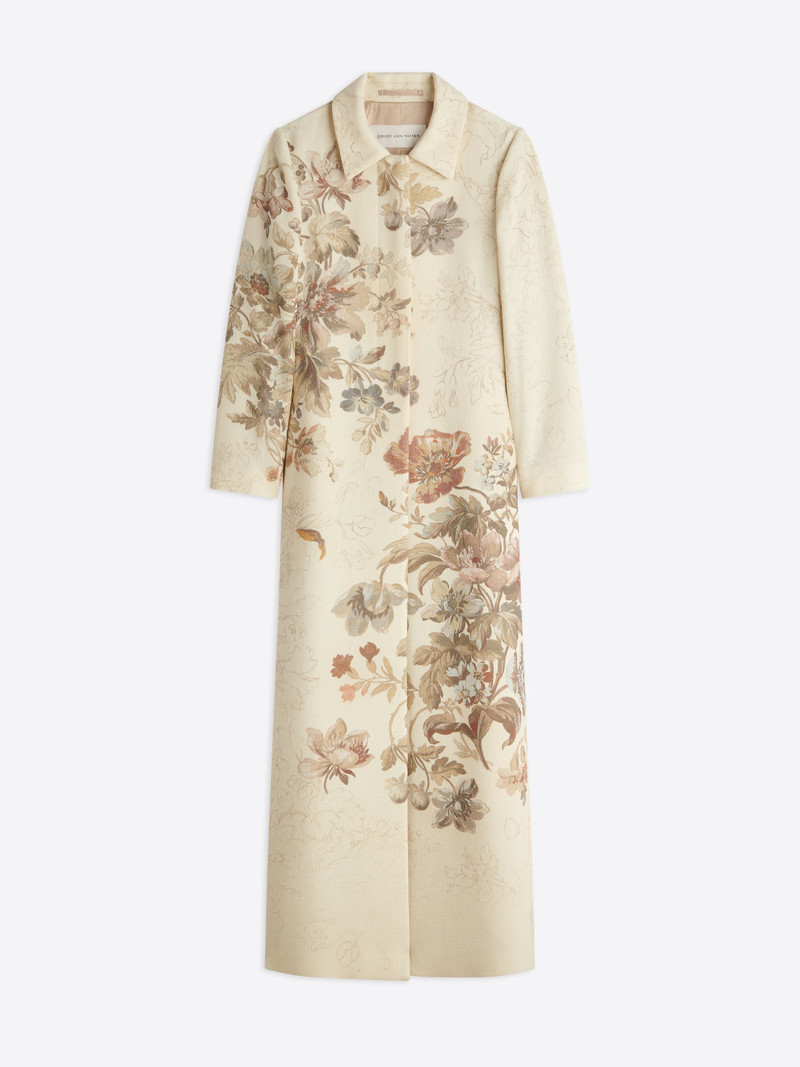 FLORAL FITTED COAT 1