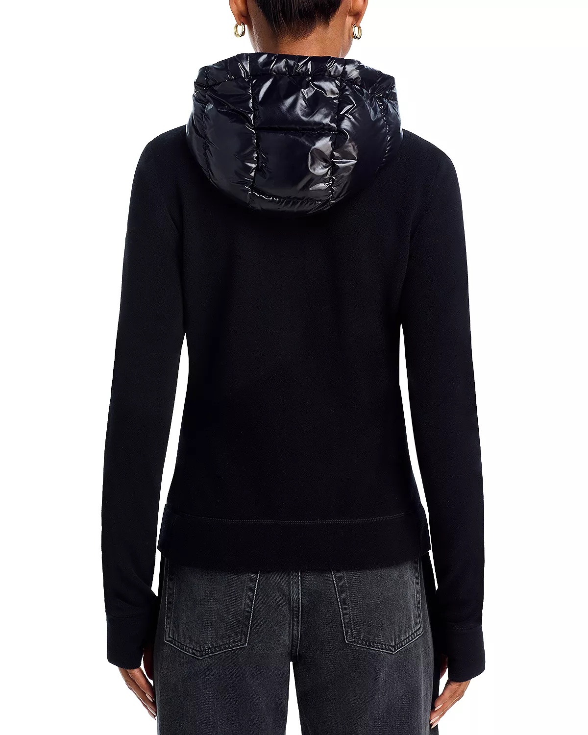 Quilted Down Front Cardigan - 3