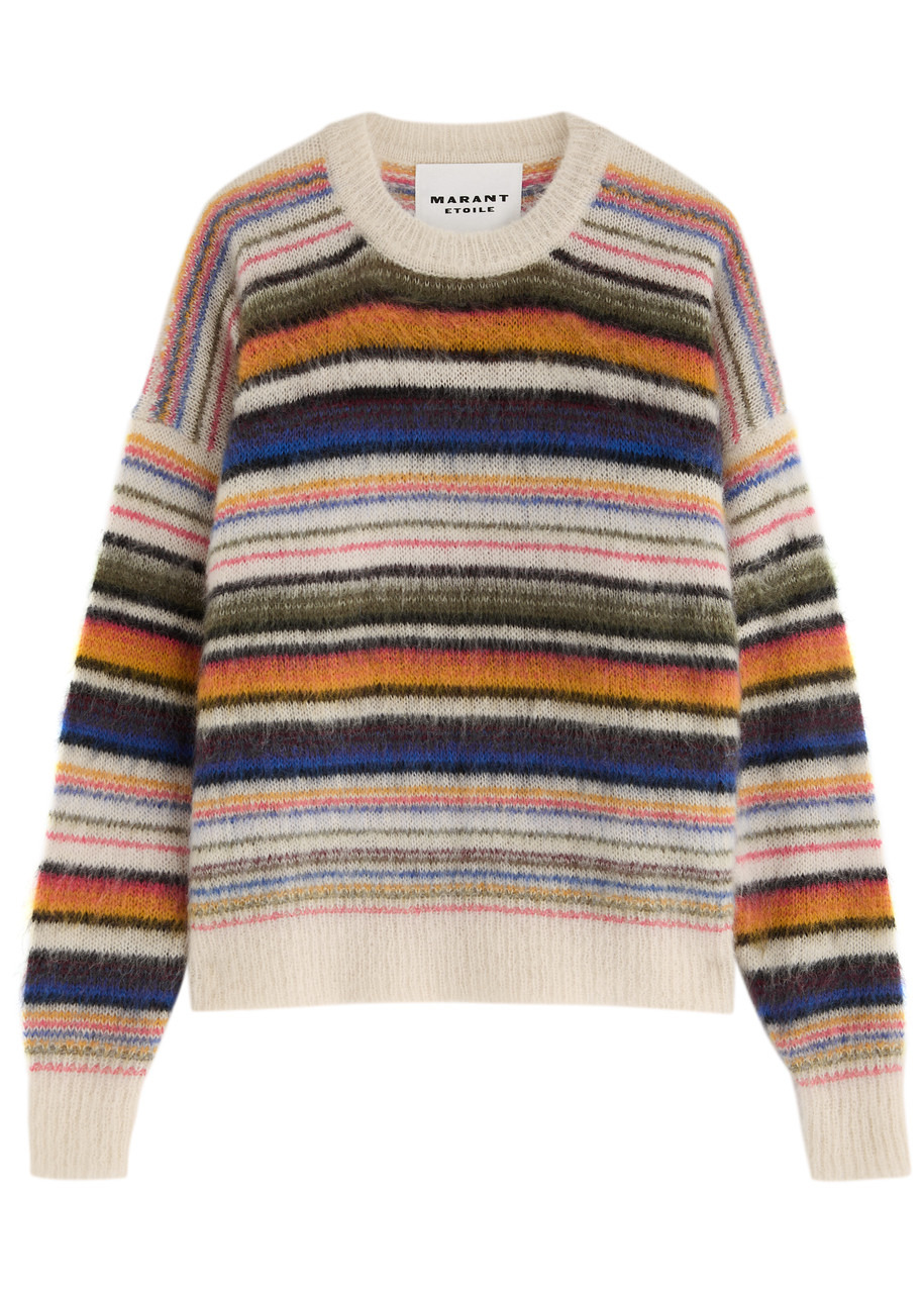Isabel Marant étoile Drussell Striped Mohair-blend Jumper - 1