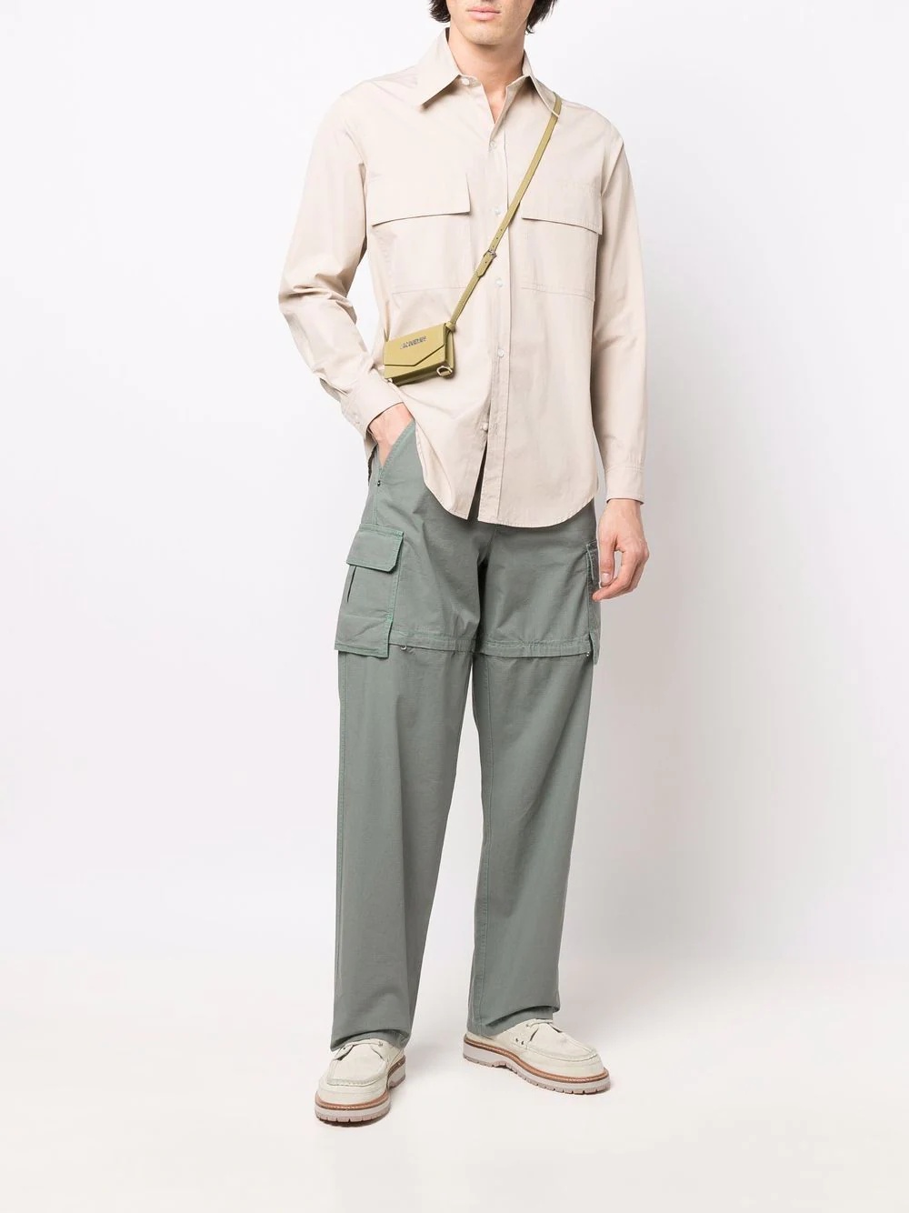 straight-leg cargo trousers - 2