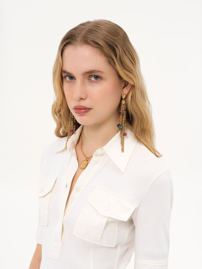 Chloé THE CHLOÉ POMPOMS EARRINGS outlook