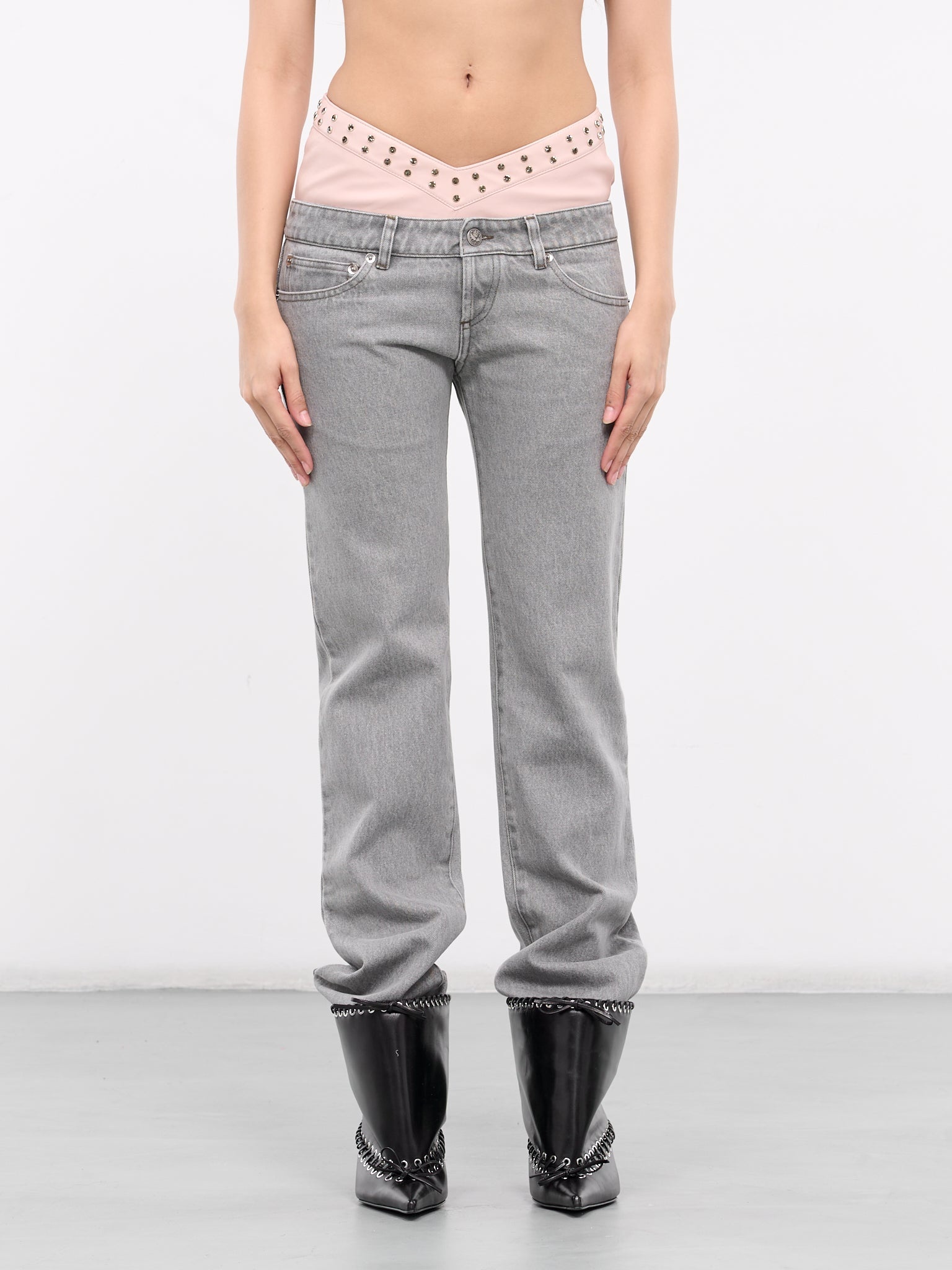 Double Layer Denim Jeans - 1