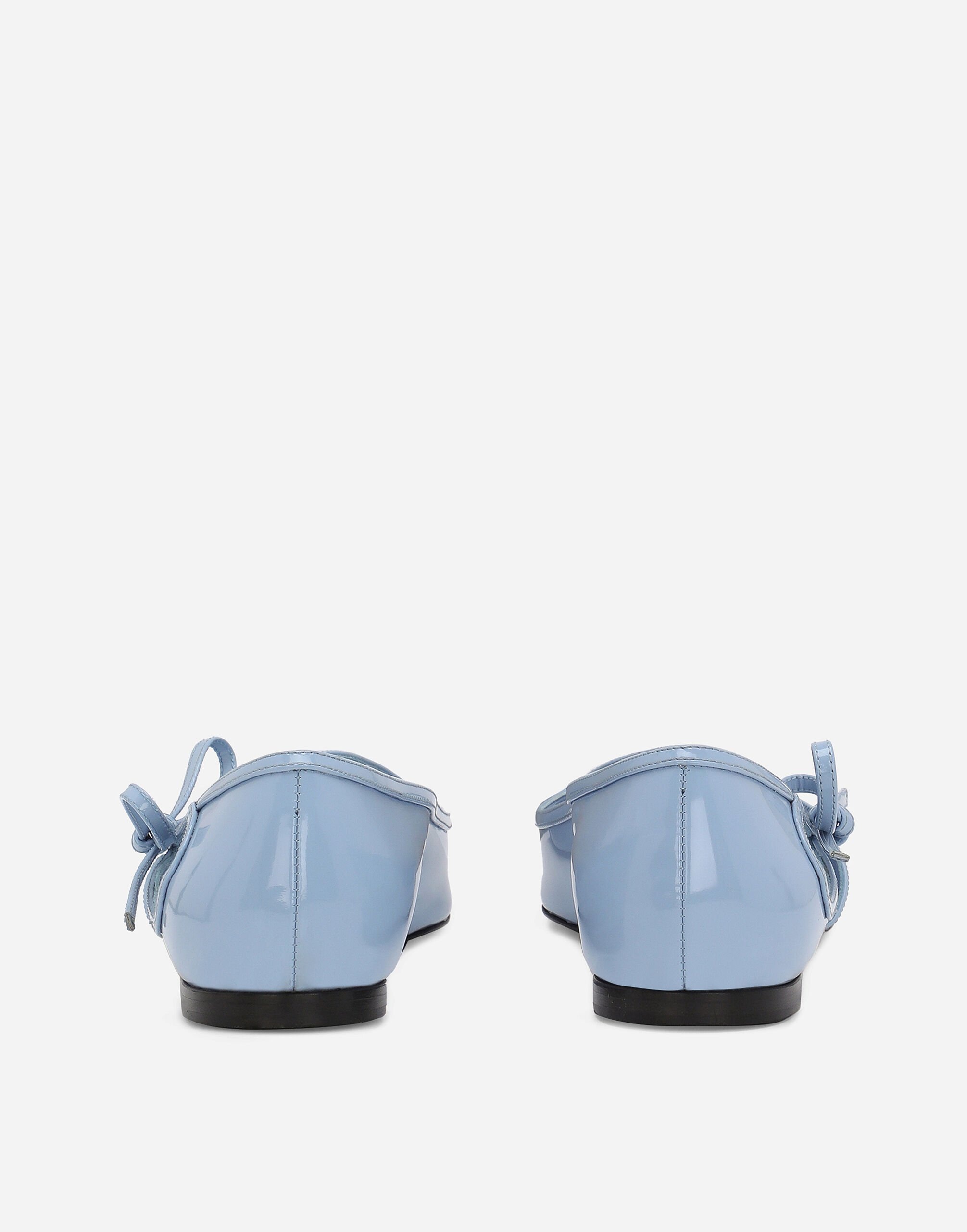 Polished calfskin ballet flats - 3