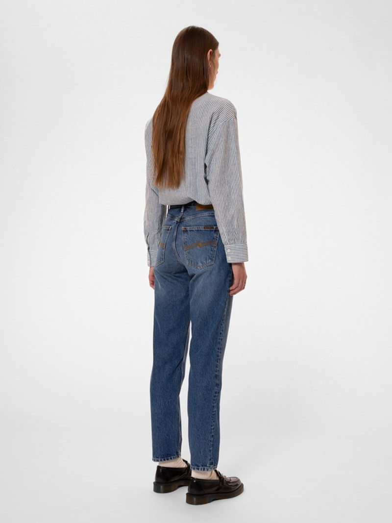 Amalia Indigo Striped Shirt Blue/Offwhite 3