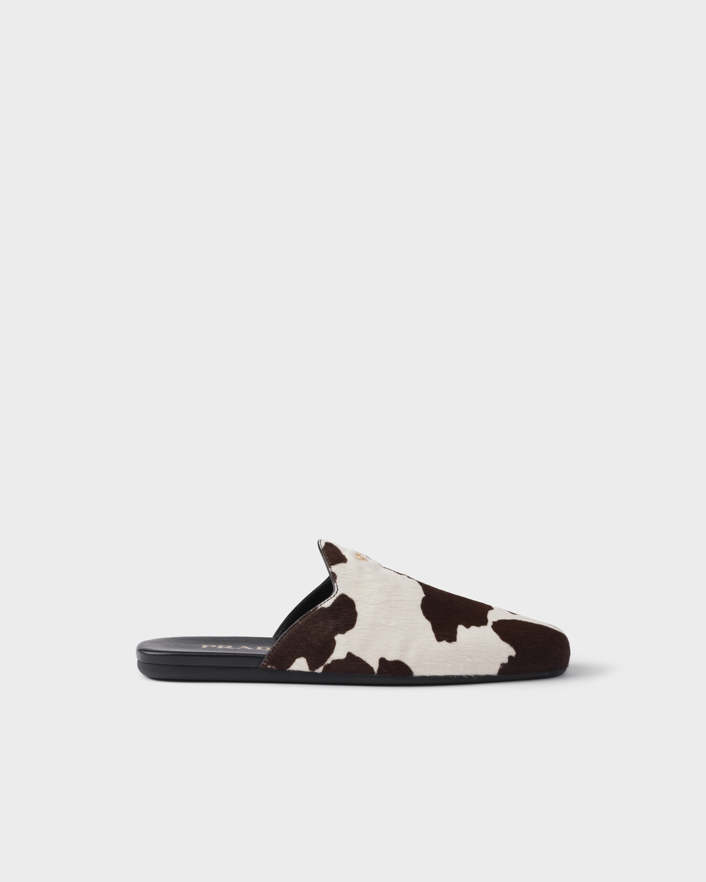 Printed leather mules - 2