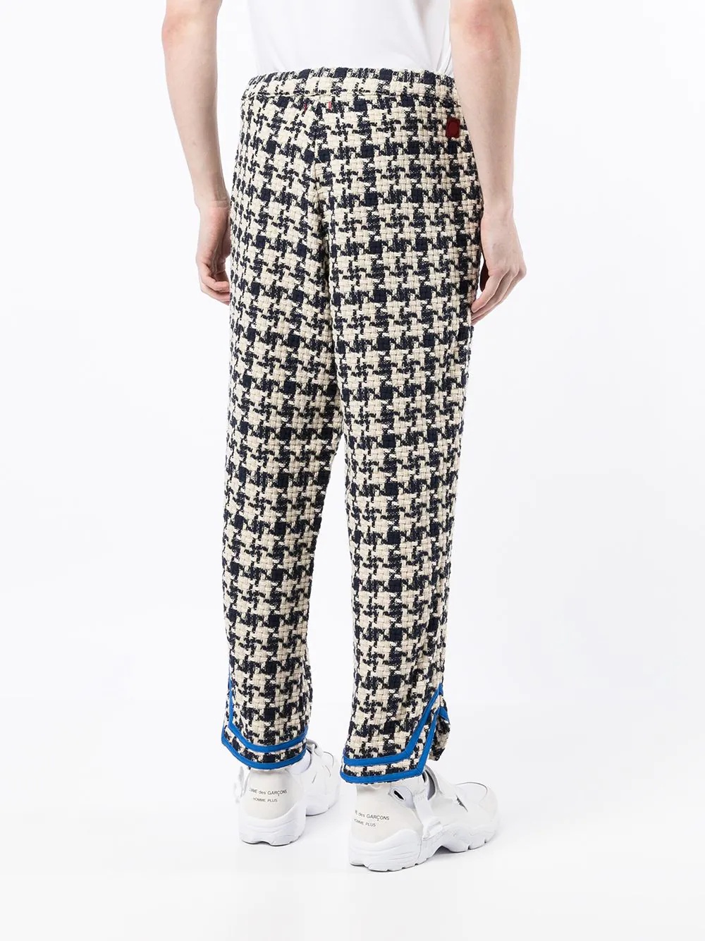 Baseball plaid-print track pants - 4