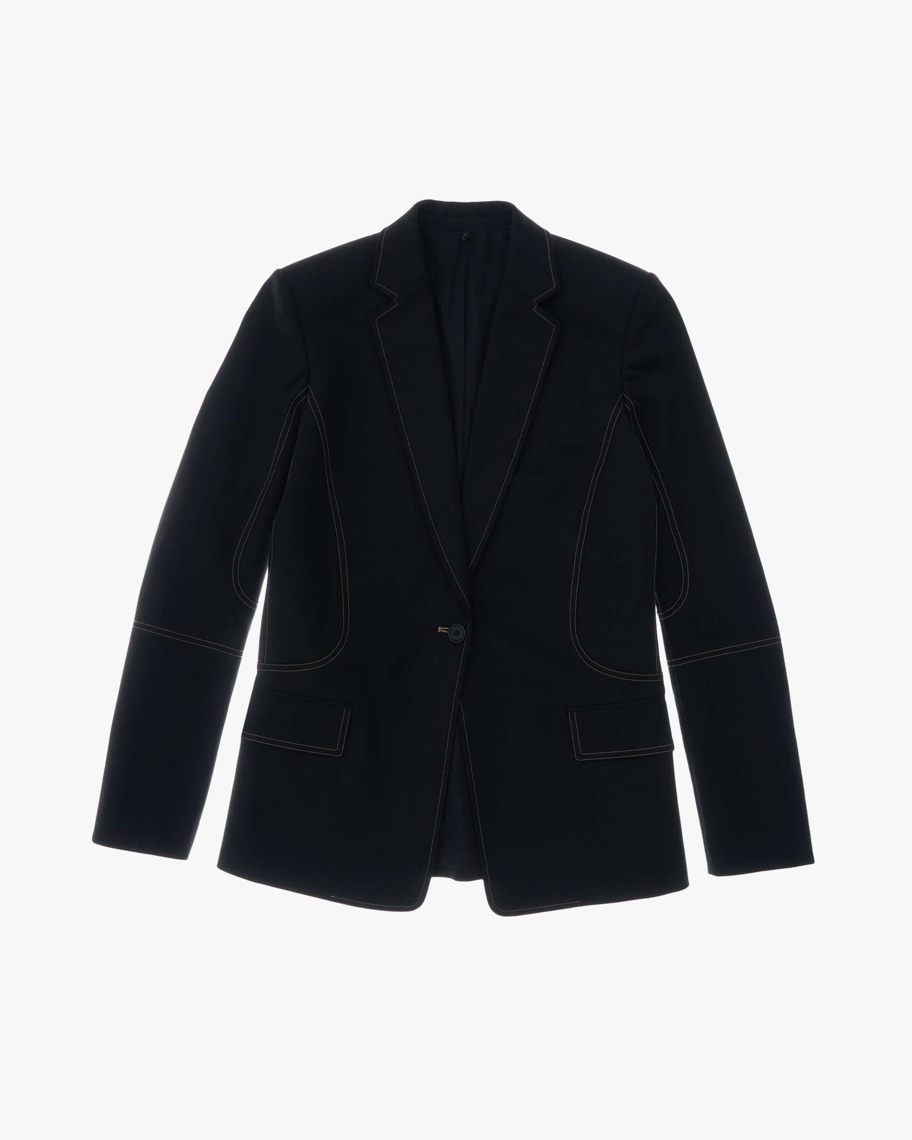 STRETCH COTTON BLAZER - 1