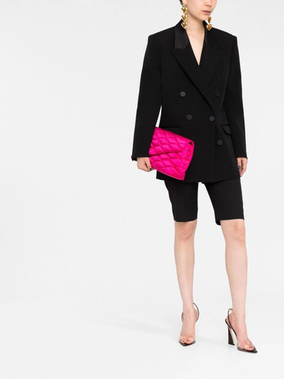 SAINT LAURENT Sade Puffer quilted clutch bag outlook