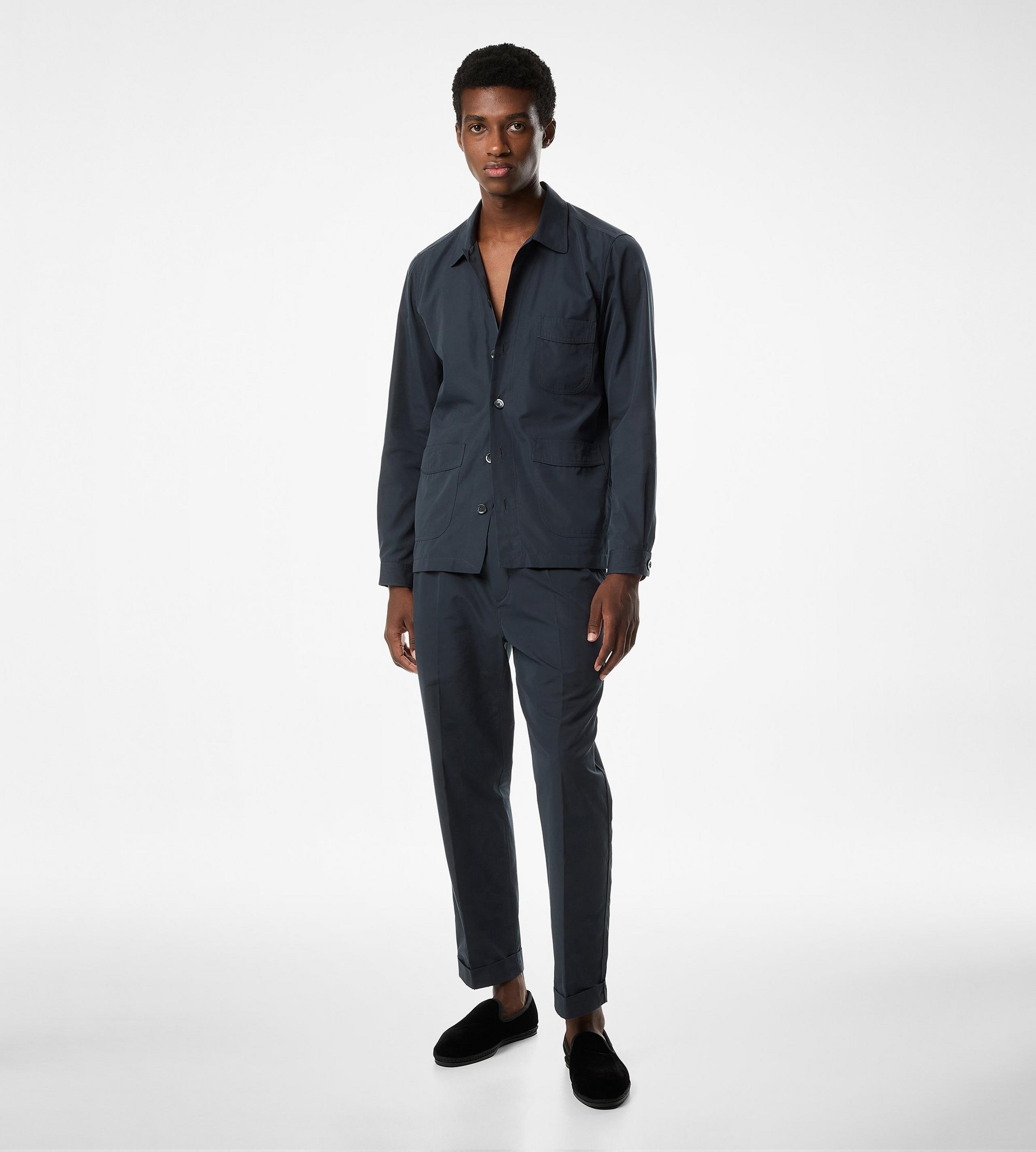 BRUSHED COTTON SILK PAJAMA SHIRT - 2