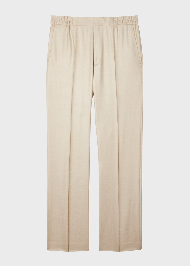 Light Camel Wool-Silk Unlined Suit 5