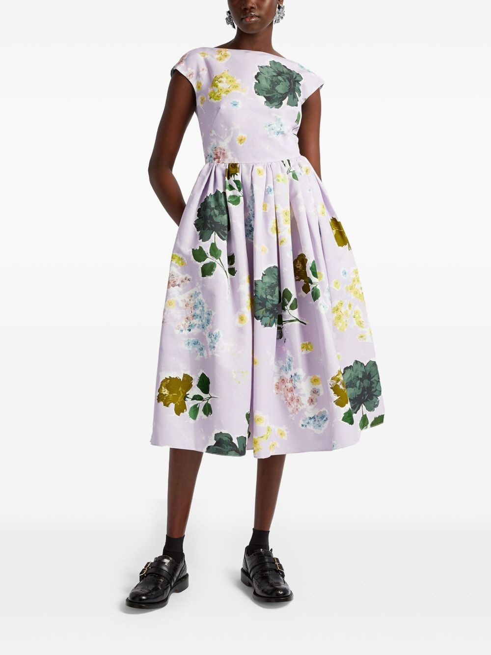 boat-neck midi dress - 2